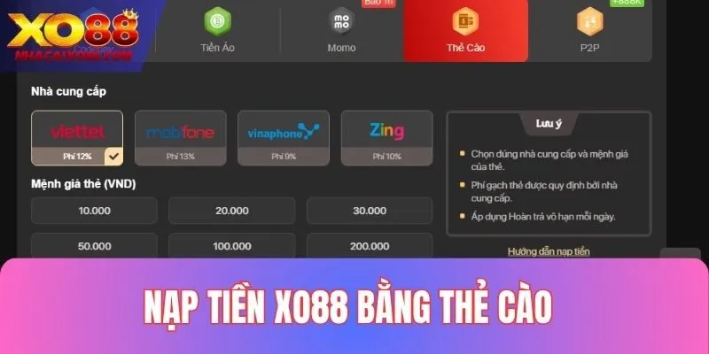 Chia sẻ 3 bước nạp tiền bằng thẻ cào nhanh chóng
