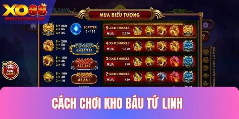 Tìm hiểu cách chơi Kho báu Tứ Linh chi tiết