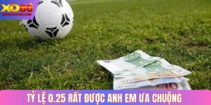 Tỷ lệ 0.25 rất được anh em ưa chuộng